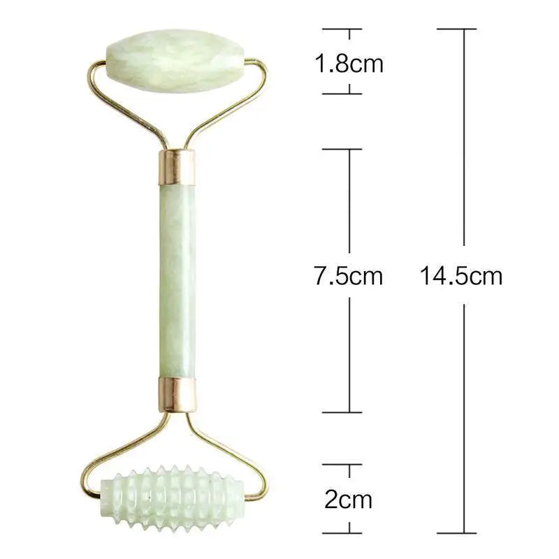 Natural Jade Stone Massage Gua Sha Scraper Roller Facial Care Physical Beauty Lifting Firming Guasha Face massager Scraping Tool