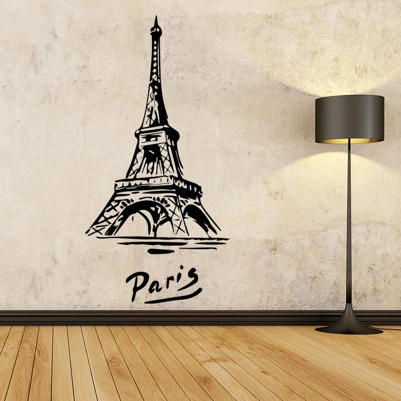 Eiffel Tower wall Stickers Nordic Style Home Decoration For home accessories Bedroom Decoration Waterproof Wall Art Decal