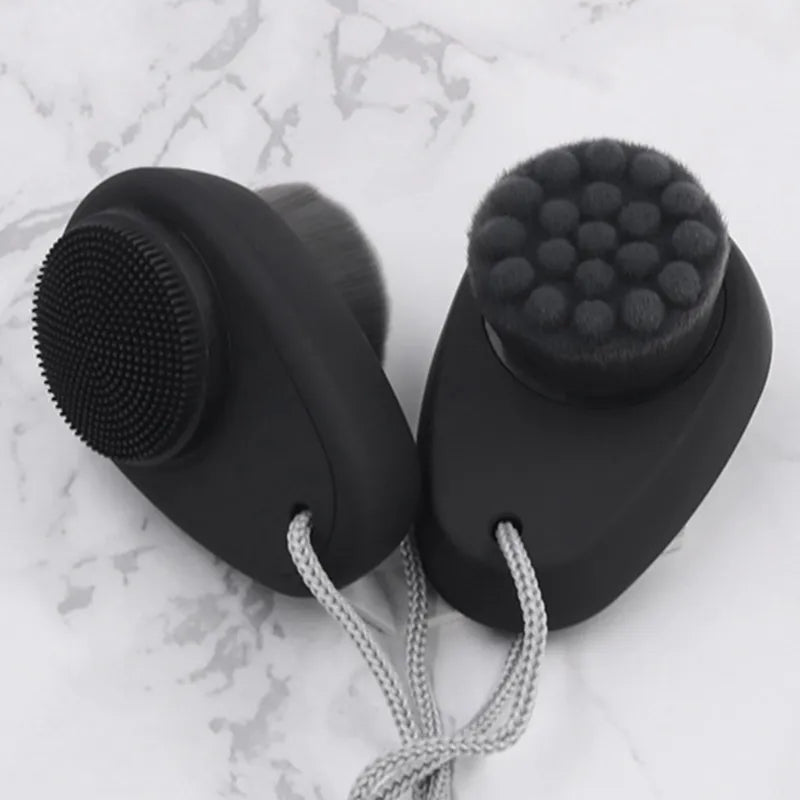 1pc Face Clean Brush Massager Facial Care Skin Pore Clean Brush Wash Deep Cleansing Soft Fiber Mild Face Cleansing Brush