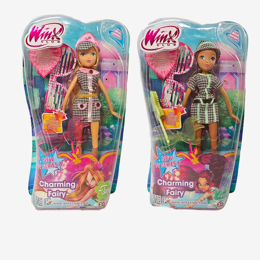 Original Rare Winx Doll Limited Edition Fashion Fairy Rainbow World of Winx Anime Action Figures Club Enchantix Doll Girls Toys