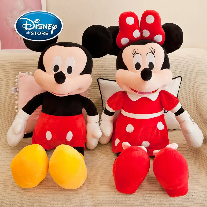 20-75CM Disney Kids Mickey Mouse Plush Toys Birthday Gift High Quality Short Plush Cute Minnie Girl Plush Toy