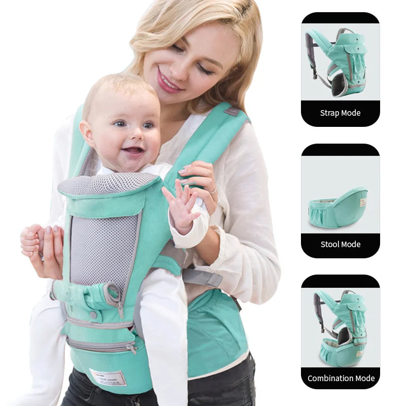 Breathable Ergonomic Baby Carrier Backpack Portable Infant Baby Carrier Kangaroo Hipseat Heaps Baby Sling Carrier Wrap