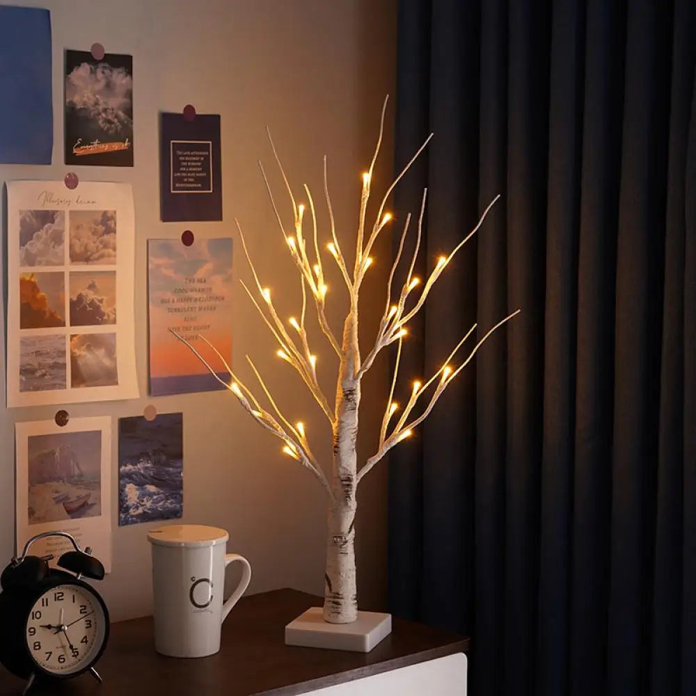 USB 144 LEDs Birch Tree Lights Glowing Branch Light Night LED Lamps Suitable for Home Bedroom Wedding Party Christmas Decoration