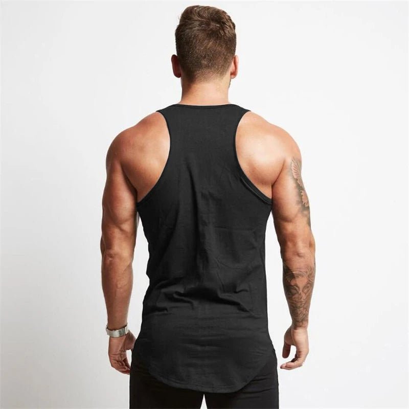 Brand Fitness Clothing Bodybuilding Stringer Tank Tops Men Sportwear Shirt Muscle Vests Cotton Singlets Summer Breathable Tops