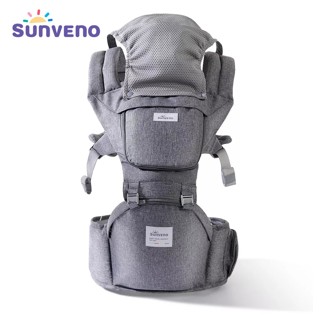 Sunveno Baby Carrier Infant Hip Seat Carrier Bebe Kangaroo Sling for Newborns Backpack Carrier Baby Travel Activity Gear