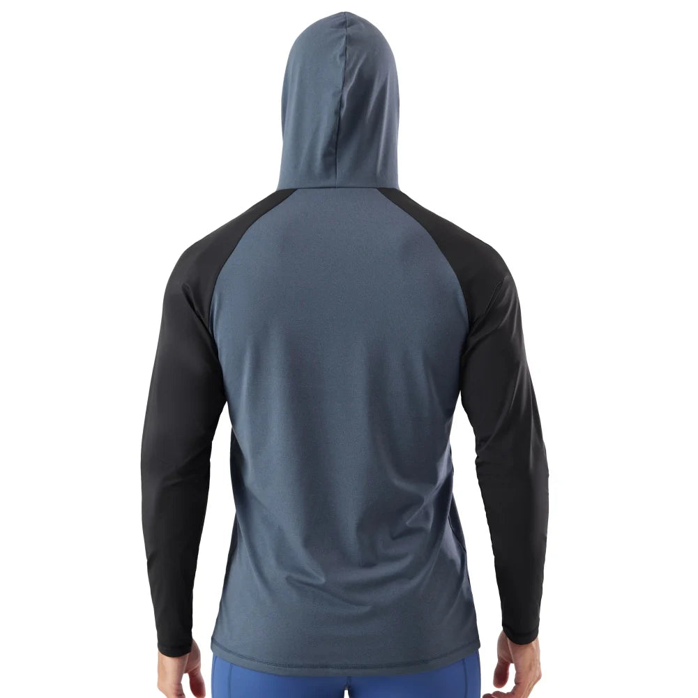 Men Hoodies Sweatshirts Long Sleeve Casual Sports Hoodie Top Fitness Gym Running Casual Pullover Tops Quick Drying Sportwear