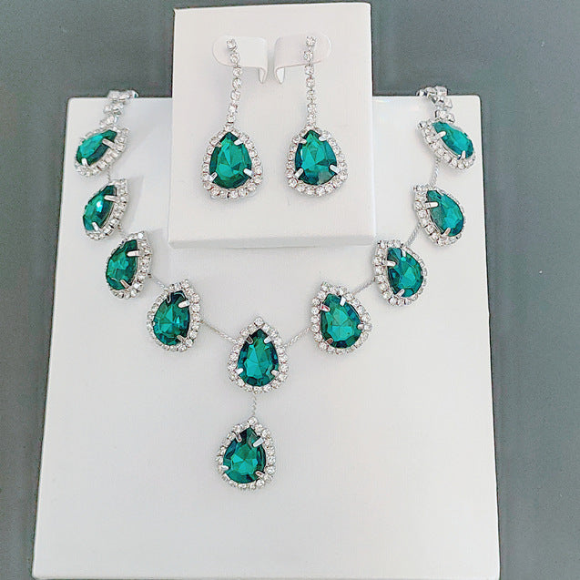 Blue Zirconia Necklace For Women